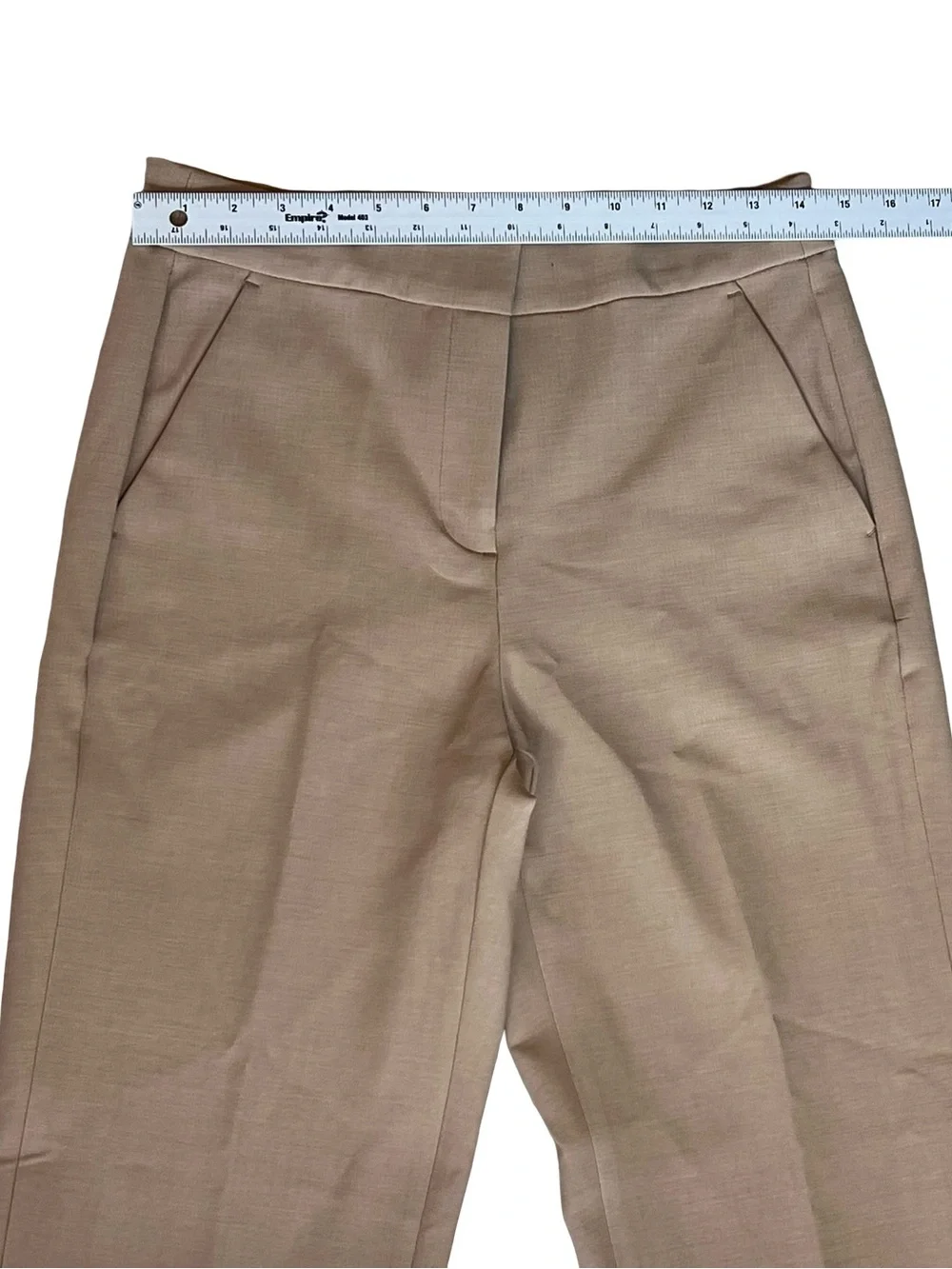J. Crew Women’s Sz 6 Camel Straight Leg Pants Kate High Rise Four Season Stretch